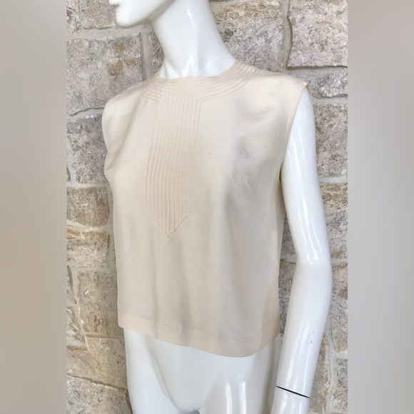 Beautiful Vintage 1950s 1960s Raw Silk Shell Top with Incredible Detailing - Picture 7 of 16